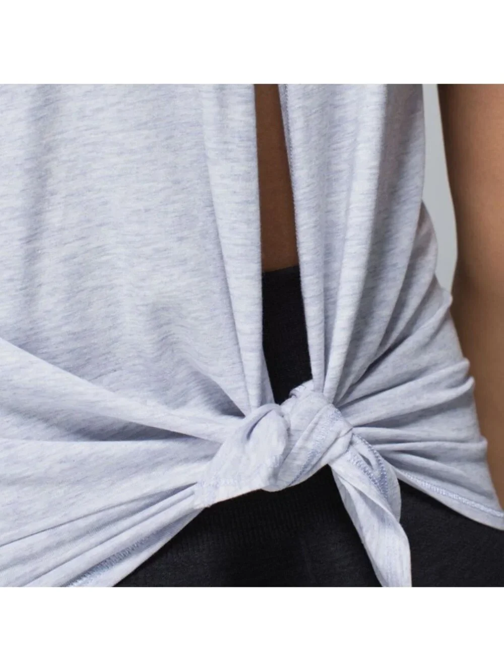 Lululemon All Tied Up Tank Heathered Cool Breeze